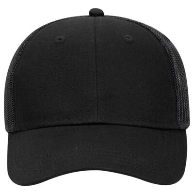 OTTO CAP Youth 6 Panel Low Profile Baseball Cap Black Thumbnail