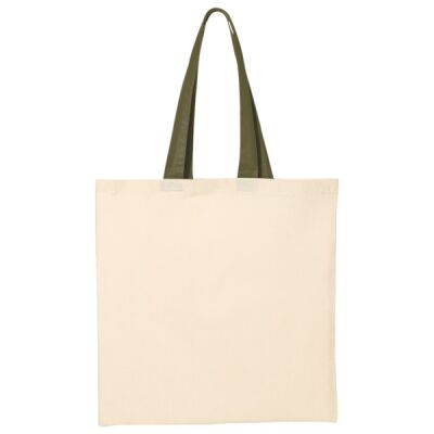 Economical Tote with Contrast-Color Handles Thumbnail