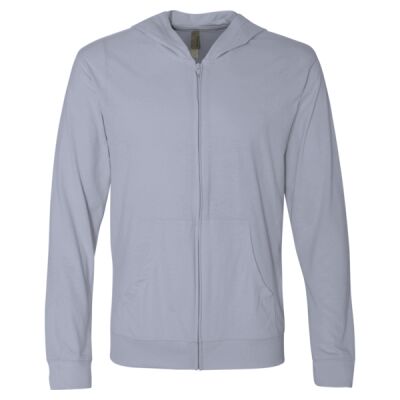 Sueded Long Sleeve Hooded Full Zip Thumbnail